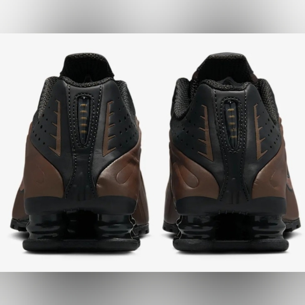 Nike Women's Shox R4 Running Shoe in Dark Brown and Black NEW! - Picture 6 of 6